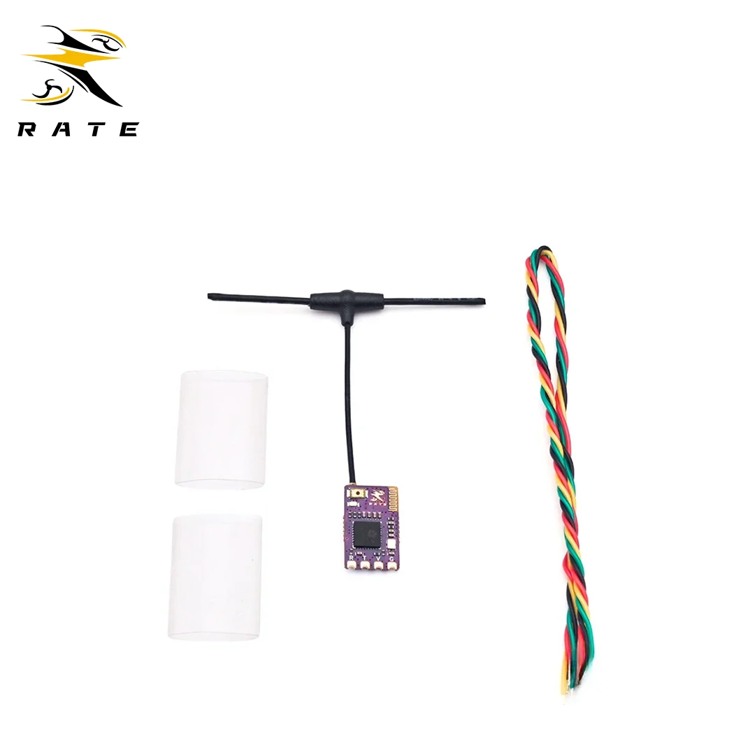 RATEFPV ELRS 2.4GHz receiver with IPEX T-antenna