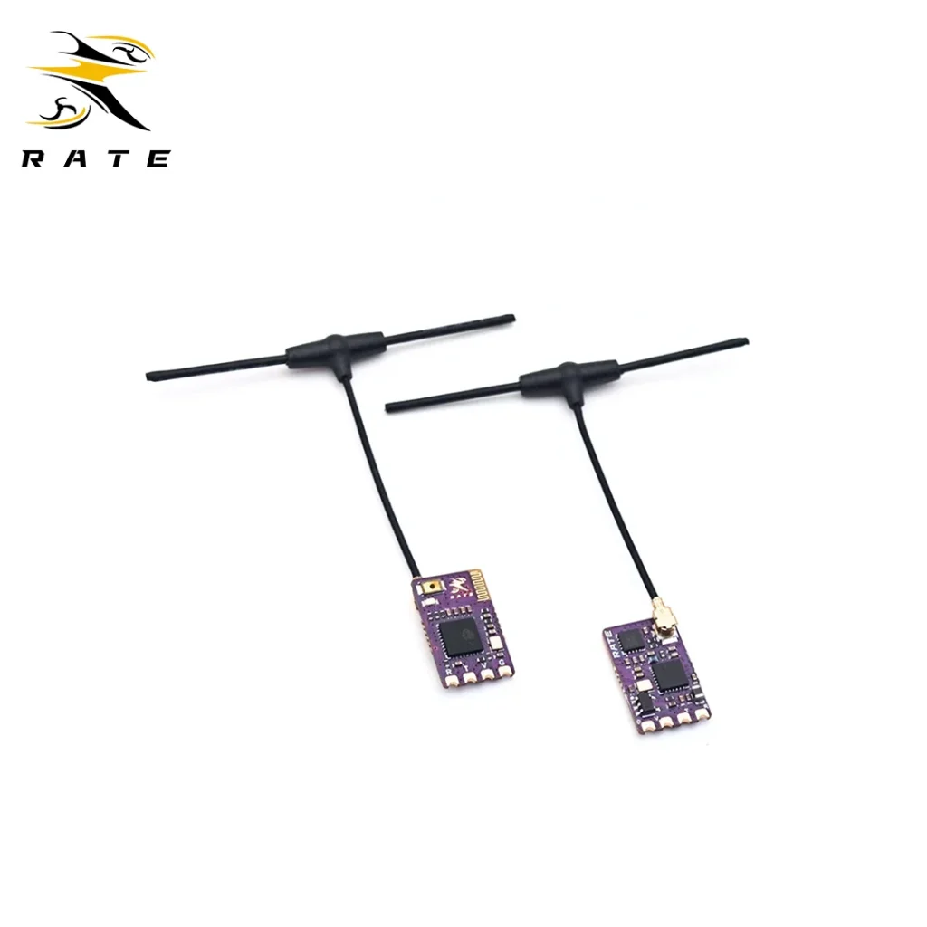 RATEFPV ELRS 2.4GHz receiver with IPEX T-antenna