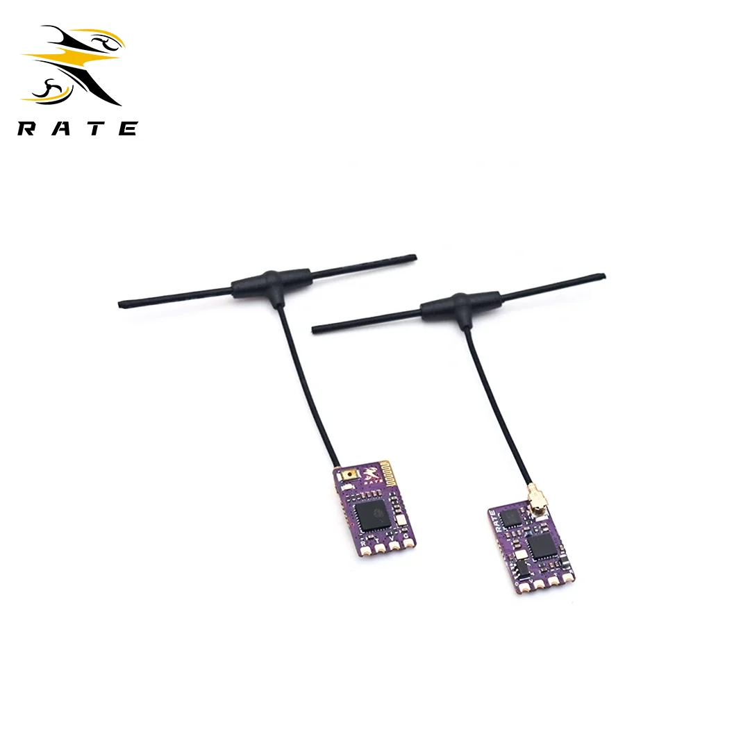 RATEFPV ELRS 2.4GHz receiver with IPEX T-antenna