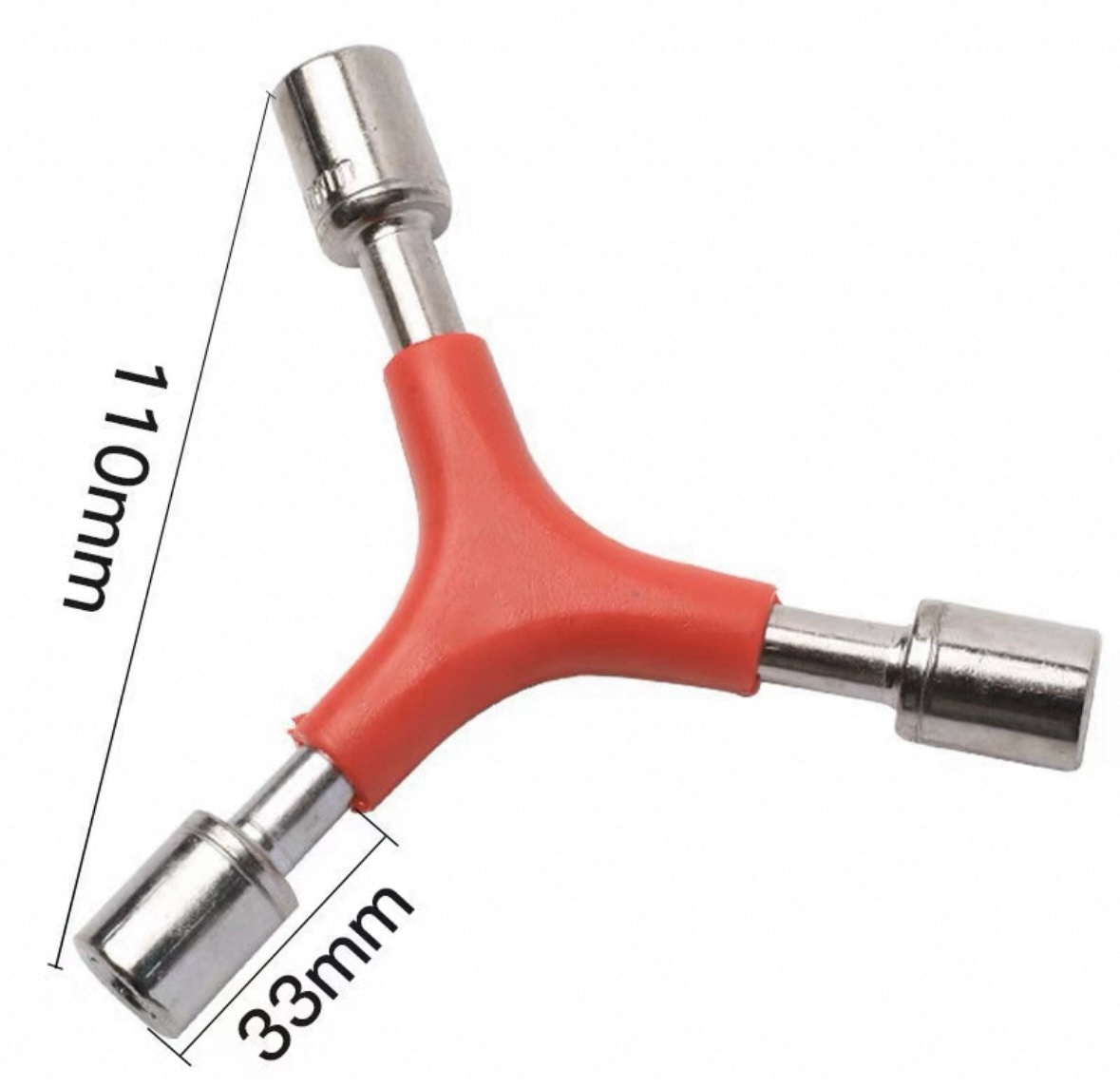 3-way 8mm, 9mm and 10mm FPV drone motor socket wrench